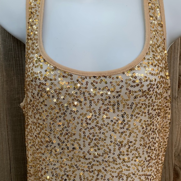 FOREVER 21 Sexy gold sequin tank top - Picture 2 of 4